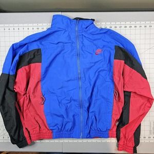 Vintage Nike Jacket Mens Large 90s Colorblock Y2K Streetwear Sportswear Track